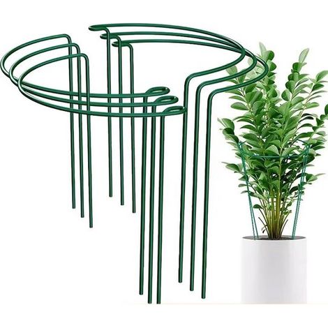 tuteurs métalliques pour plantes - Semi-circulaires - Support de jardin - Support de pivoine - Support pour fleurs à tige - 25cm40cm - Convient aux plantes en pot intérieures et extérieures, hortensia (1/5)