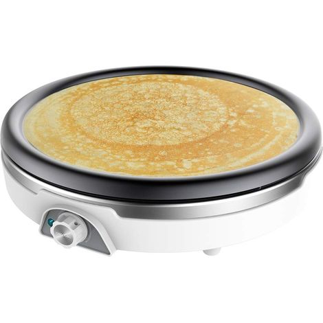 Crêpière Crepestone XL Inox. Pour préparer des crêpes XL, facilement extractible qui convient pour un nettoyage rapide et simple au lave-vaisselle. (1/5)