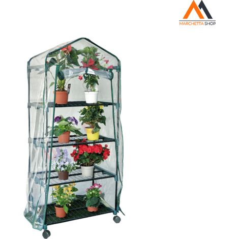 SERRA DA BALCONE 'RAPIDA' cm 70 x 50 x h 160 - 4 ripiani
