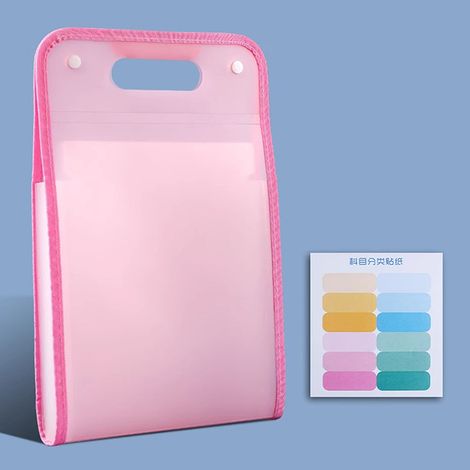 Organisateur de documents A4 avec 13 poches de couleurs macaron pour bureau, école et maison - Format Lettre portable (1/5)