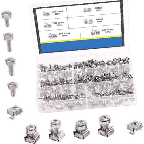 Vis et écrous Hemobllo pour cages de montage en rack (1/5)