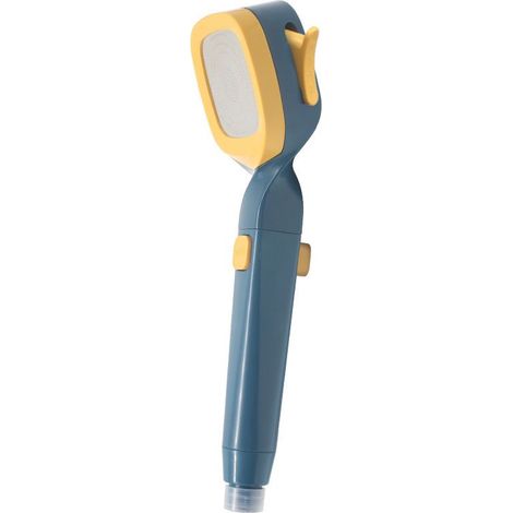 Pommeau de douche à 4 vitesses avec filtre Pommeau de douche universel simple et stable pour salle de bain G1 / 2 Bleu foncé Jaune (1/5)