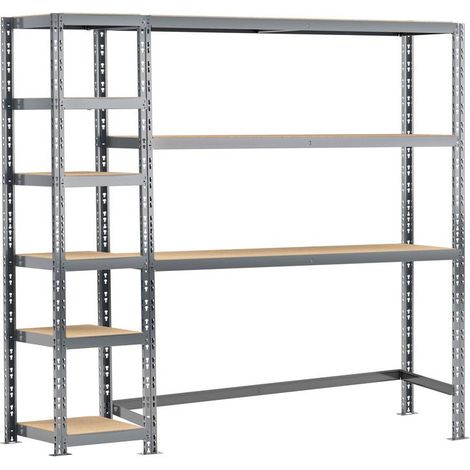 MODULO STORAGE Concept rangement de garage - longueur 200 cm - 9 plateaux (1/3)