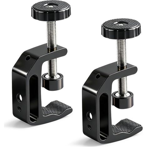 2 Pièces Serre Joint en C, Pinces en C Universelle Aluminium Pince à Vis en C Robustes Réglable 0-47 mm Serre Joint de Menuiserie pour Bricolage Soudage Ébénisterie Réparation Automobile (1/5)