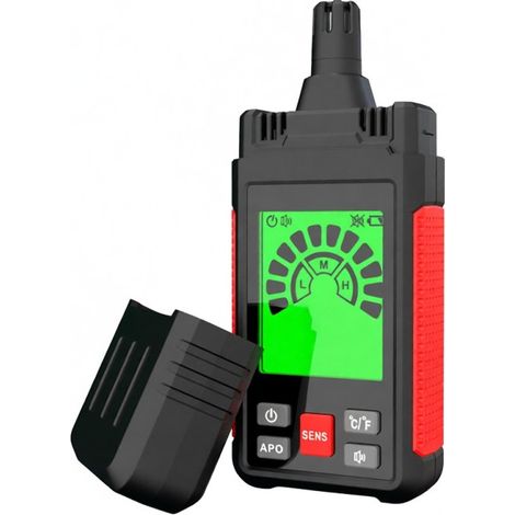Détecteur de fuites de gaz HABOTEST HT609 - Détecteur de gaz combustibles avec écran LCD, alarme sonore et visuelle, mesure de la température et de l'humidité ambiantes, détection de méthane, gaz natu (1/5)