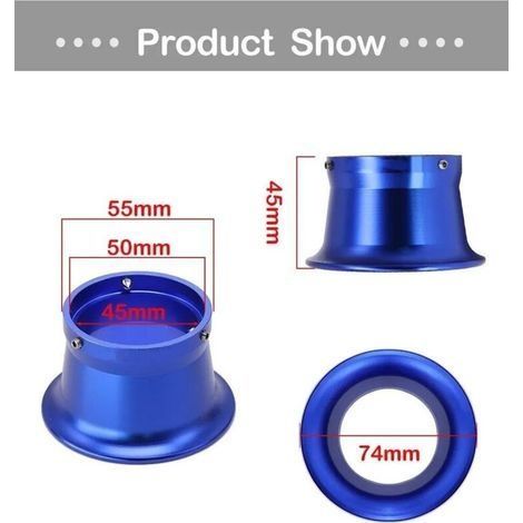 50-mm-Motorrad-Luftfilter aus Aluminiumlegierung mit Siebgewebe für PWK 21/24/26/28/30-mm- und PE28/30-mm-Vergaser (Blau) (1/4)