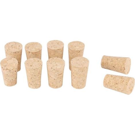 100pcs Natural Cork Stoppers Conical Wooden Wine Bottle Stoppers/Beer Stoppers (Red Wine Bottle 22 17 35mm) (1/5)
