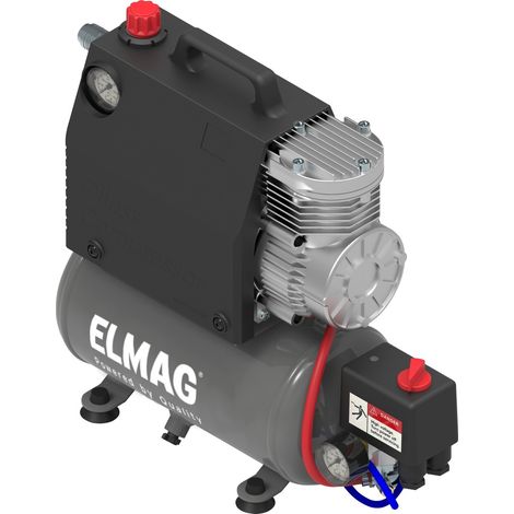 ELMAG Spezialkompressor ÖLFREI SILVERSTONE 2, 12/24 V., 5 lt. Kessel (1/2)