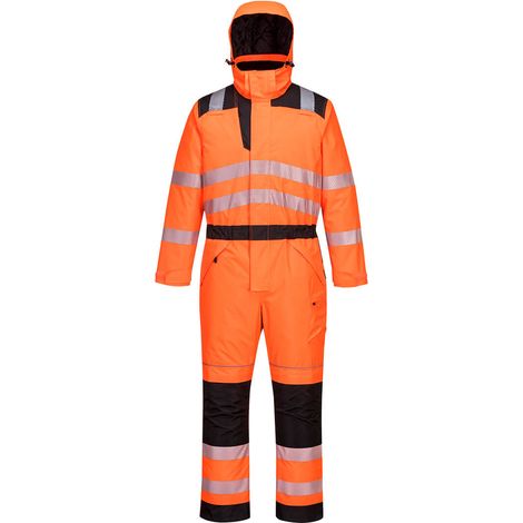 Tuta invernale Pw3 alta visibilità Colore: arancione/nero Taglia M - Portwest
