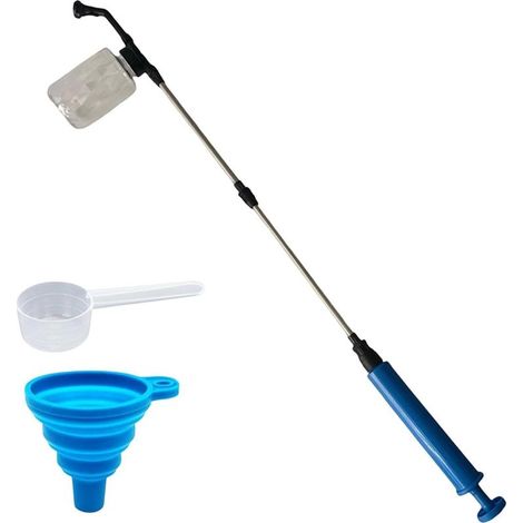 Pulvérisateur Manuel de Terre de Diatomées pour Jardin, Distributeur de Poudre, Collecteur de Pollinisateurs, Pulvérisation pour Insecticide Poudreuse, Perche Télescopique pour Cultures, 500 ML (1/5)
