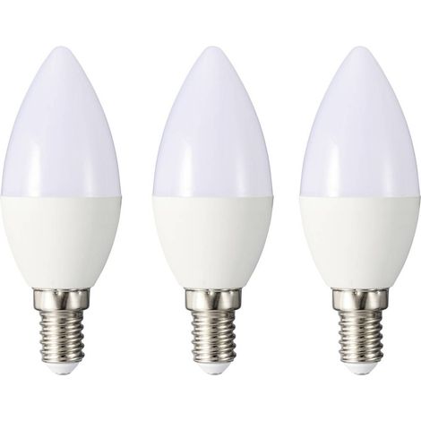 Sygonix SY-6649658 LED CEE F (A - G) E14 4.9 W = 40 W blanc chaud (Ø x H) 37 mm x 96 mm 3 pc(s) (1/4)