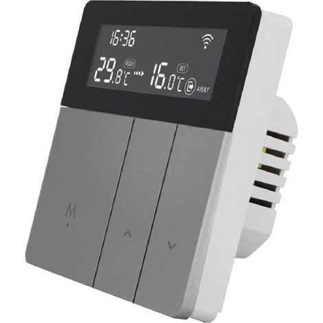 Thermostat de chauffage au sol électrique WiFi intelligent, régulateur de température programmable pour chaudière, panneau de commande mural pour système de chauffage (1/5)