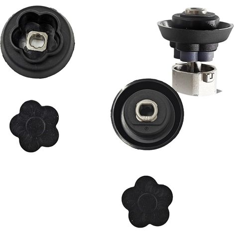 2 x Gear Coupling Guides, 5 Branch Flower Gear Coupling Guides, Base Blades Compatible with Kitchen Connect, Black (1/5)