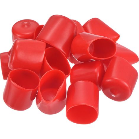 50pcs Embouts en Caoutchouc 25 mm ID Embouts de Protection Rouge (1/5)