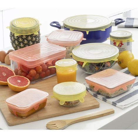 Set di 10 Coperchi in Silicone Estensibili e Riutilizzabili Lilyd InnovaGoods (1/5)