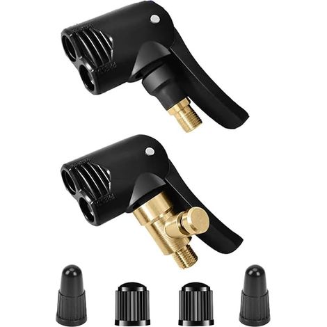 Adapter Brass Valve Caps Inflating Tip Bike Motorcycle Car (1/5)