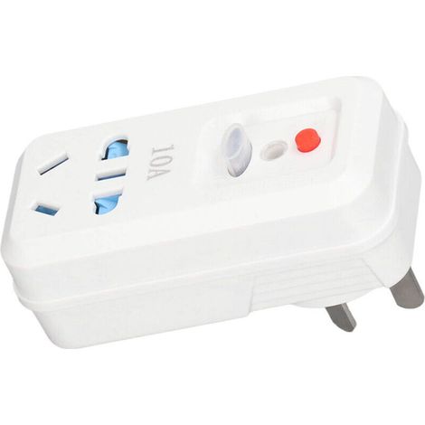 Steckeradapter mit 10-A-Leistungsschalter, Fehlerstromschutzschalter, Umrüstung für 220-V-Stecker (Australien) (1/5)