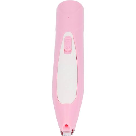Tondeuse à pattes de chien, lumière LED, coupe de sécurité, efficace, faible bruit, électrique, toilettage pour animaux de compagnie, pour chats et chiens, rose (1/5)