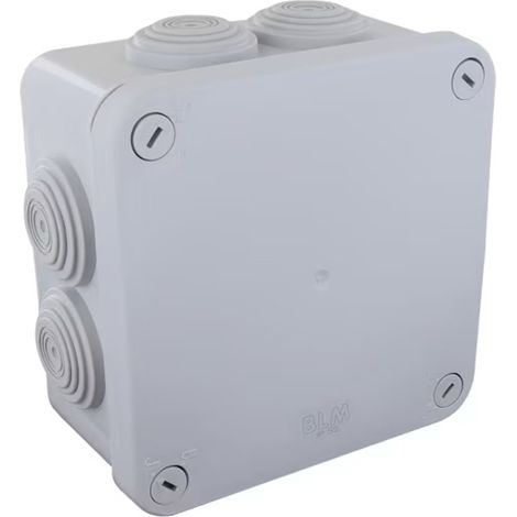 Boîte de dérivation à membrane étanche 650° - IP55 100 x 100 x 52 mm - couvercle 1/4 de tour - BLM (1/5)