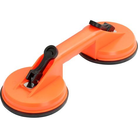 Support à ventouse double en plastique pour fenêtres 80kg Vorstahl (1/3)