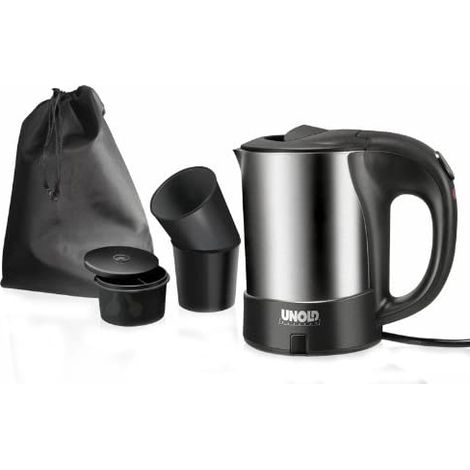 Unold 18575 Uno Bollitore da Viaggio 0.5 L 1000 W spegnimento automatico protezione surriscaldamento colore Nero (1/4)