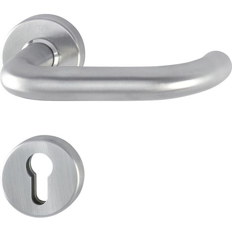 HOPPE Demi-garniture à rosette Paris E138Z/42/42S Acier inoxydable F69 ( 3000220054 )