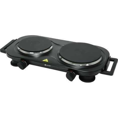 Vitrocerámica 2 quemadores - Negro - 2250W - BlackPear BHP004