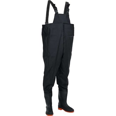 Vadeador de pecho con botas negro talla 40