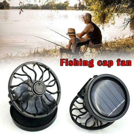 Ventilateur Solaire Clip - Panneau Solaire Mini pour Casquette - Refroidissement Extérieur - 1 Pièce (1/2)