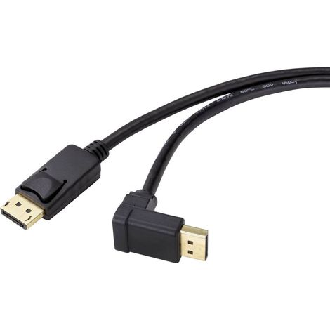 Renkforce DisplayPort Cavo Spina DisplayPort, Spina DisplayPort 1.50 m Nero SP-9163732 contatti connettore dorati Cavo (1/4)
