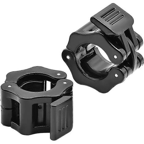Colliers de serrage à dégagement rapide pour barres d'haltères 25 mm/28 mm/30 mm, colliers de sécurité pour poids, lot de 2 (28 mm) (1/5)