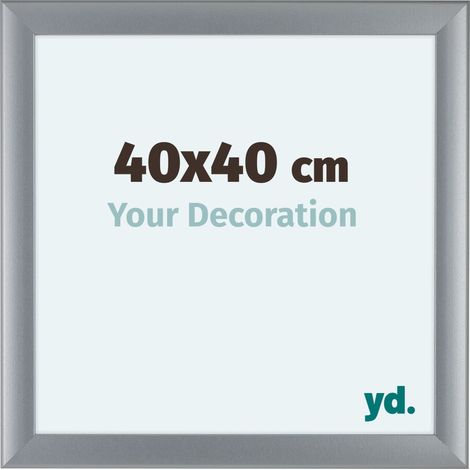 yd. - Cadre photo 40x40 - Argent Mat - MDF - Como (1/5)