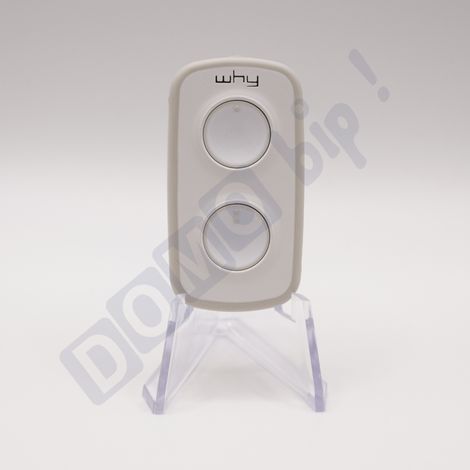 WHY EVO NOA MINI - Télécommande universelle 4 boutons Gris Pure multi-fréquences 280-868 MHz - Code fixe & rolling code - Ref : 4791047 (1/4)