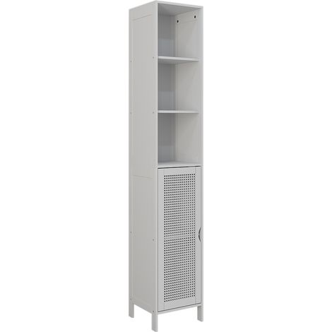 Armario de baño Liora, Blanco, 30 x 170 cm con 1 puerta, Vicco (1/5)