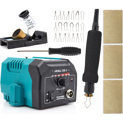 Pirografo / Bruciatore a legna Yihua 939-II 25W + compensato