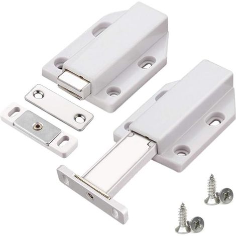 Spingere per aprire 2 pezzi Spingere Apri Porta Chiusura magnetica per armadio Sistema di cassettiera Serratura magnetica Ammortizzatore per porta dell'armadio