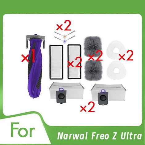 Filtre pour aspirateur brosse pour aspirateur Filtre de brosse pour aspirateur filtre de 11 Freo Z Ultra Aspirateur Accessoires Roller Side Brosse HEPA Filtre Serpillière Sac à poussière (1/5)