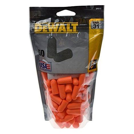 100 Bouchons d'oreilles en mousse DEWALT DPG12BG50 32dB