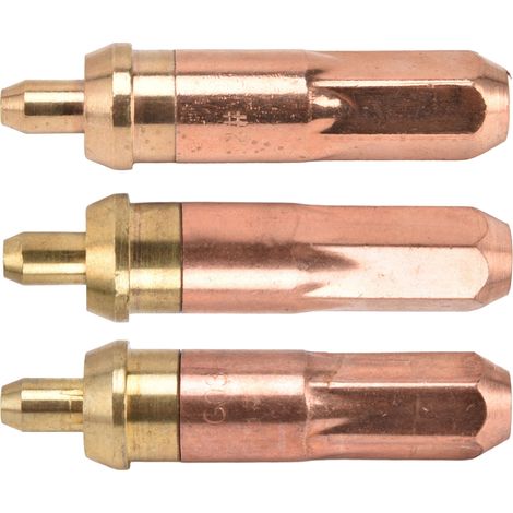 2 jeux de buses de coupe pour soudage au propane et à l'oxygène, consommables pour chalumeau G03‑300 1 2 3 (1/5)