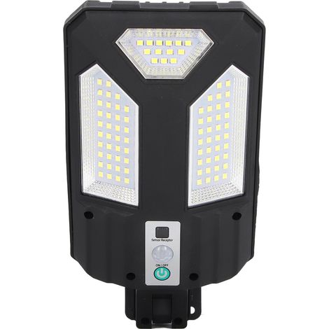 Lampe solaire extérieure avec détecteur de mouvement, étanche IP64, 88 LED 2835 et télécommande, idéale pour allée ou clôture. (1/5)