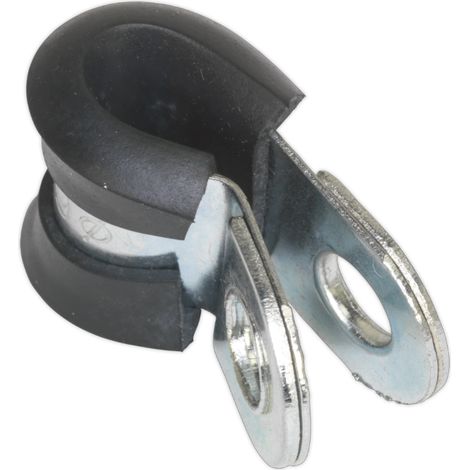 Sealey PCJ6 Rubber Lined P-Clip 6mm - Pack of 25
