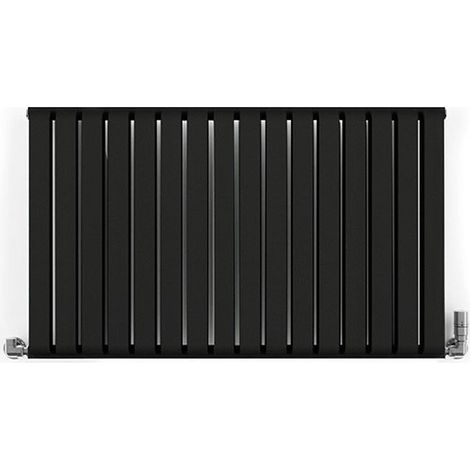 Sèche-serviette eau chaude noir de 330mm de haut et 1045mm de large - 648 Watt - WAR330/1045ROAXN