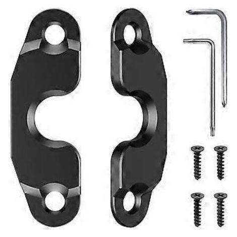 Kit de réparation de fixation de pare-soleil en alliage d'aluminium anodisé noir, compatible avec JK 2018 et JL 2018