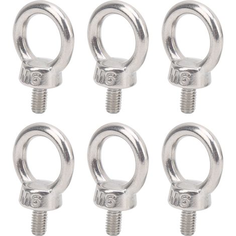 10 Vis M6 Anneau de Levage Inox 304 Boulon à Oeil Fixation Accessoire Quincaillerie (1/5)