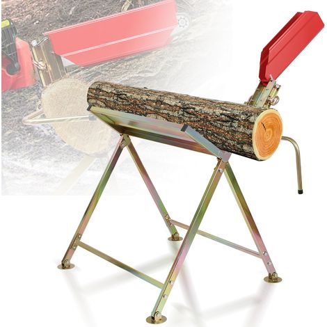 Randaco Chevalet de sciage Chevalet à Bûche Métal avec Support Tronçonneuse