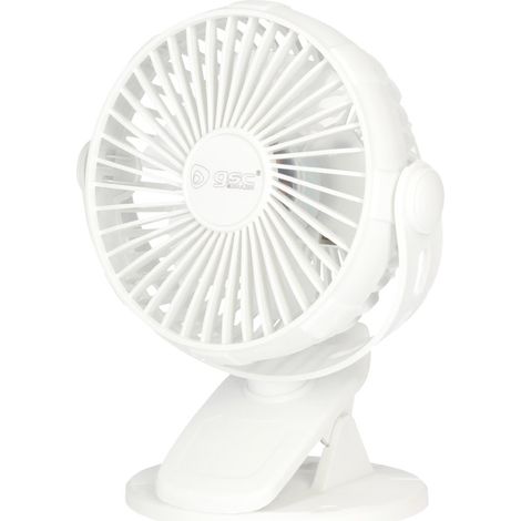 Mini-Clip-USB-Ventilator Fune 3W Weiß