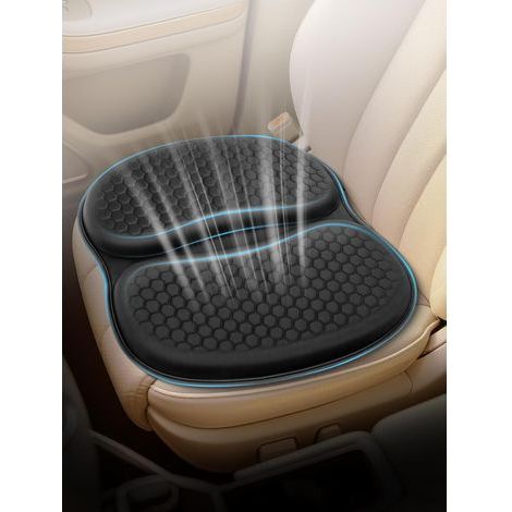 Coussins de Chaise,Coussin de Gel voiture nid d’abeille doux respirant coussin chaise bureau soulager la pression des hanches adapté à toutes les saisons pour voiture bureau maison fauteuil roulant (1/5)