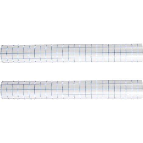 Ruban Adhésif de Transfert Vinyle PVC 2 Rouleaux Lavable Réutilisable pour Bricolage avec Grille Autocollante pour Positionnement Précis (1/5)
