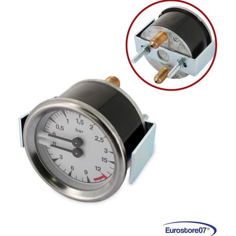 BEZZERA MACCHINA CAFFE BAR Manometro caldaia-pompa Ø60mm 0÷3/0÷15Bar  Ø1/8m