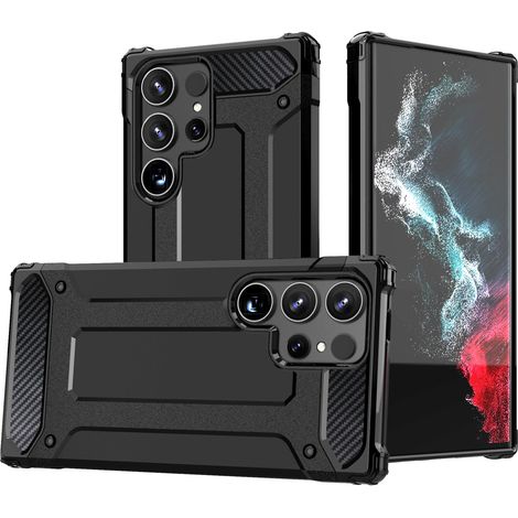 Funda híbrida protectora para Samsung Galaxy S25 Edge - Negra (1/5)